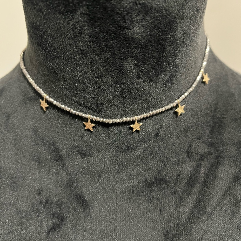Boutique Beaded Star Necklace Choker